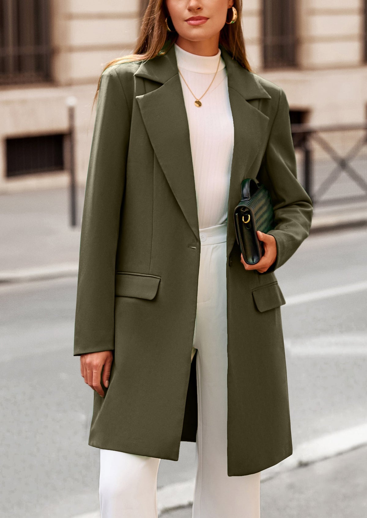 Chaqueta blazer larga