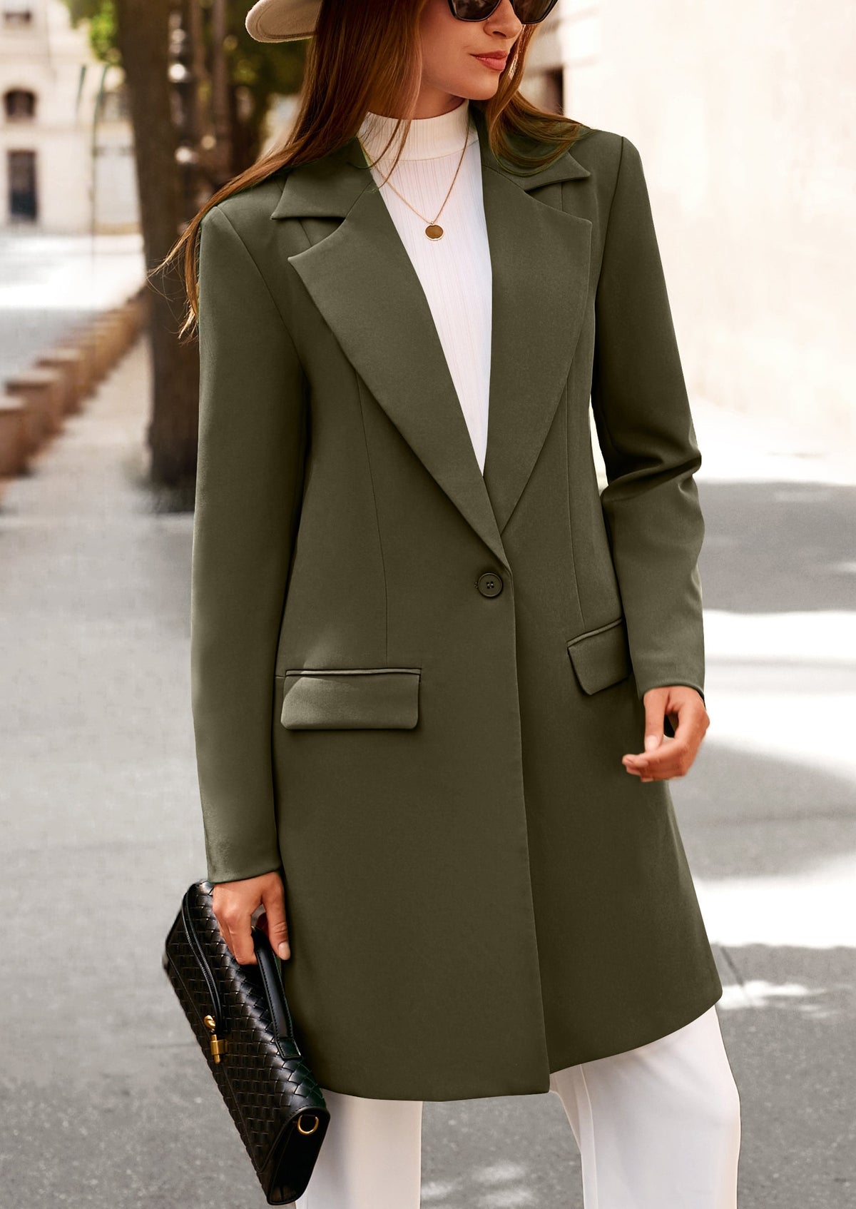 Chaqueta blazer larga