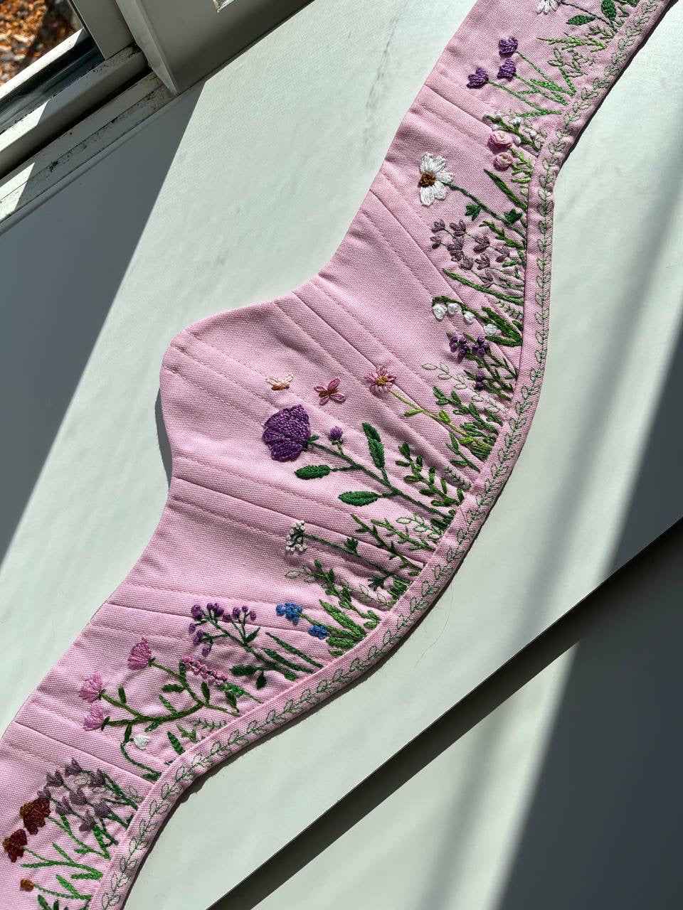Cinturón corsé floral bordado – XS/S