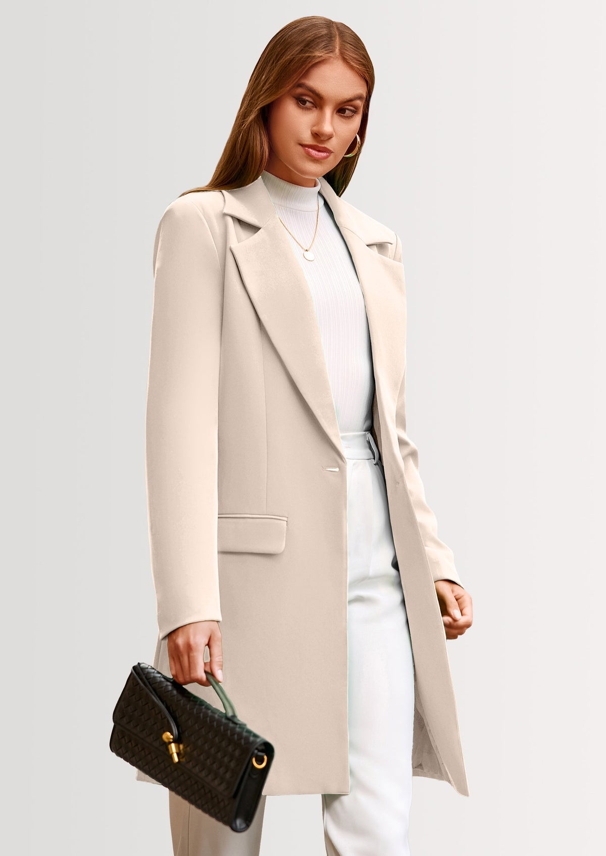 Chaqueta blazer larga