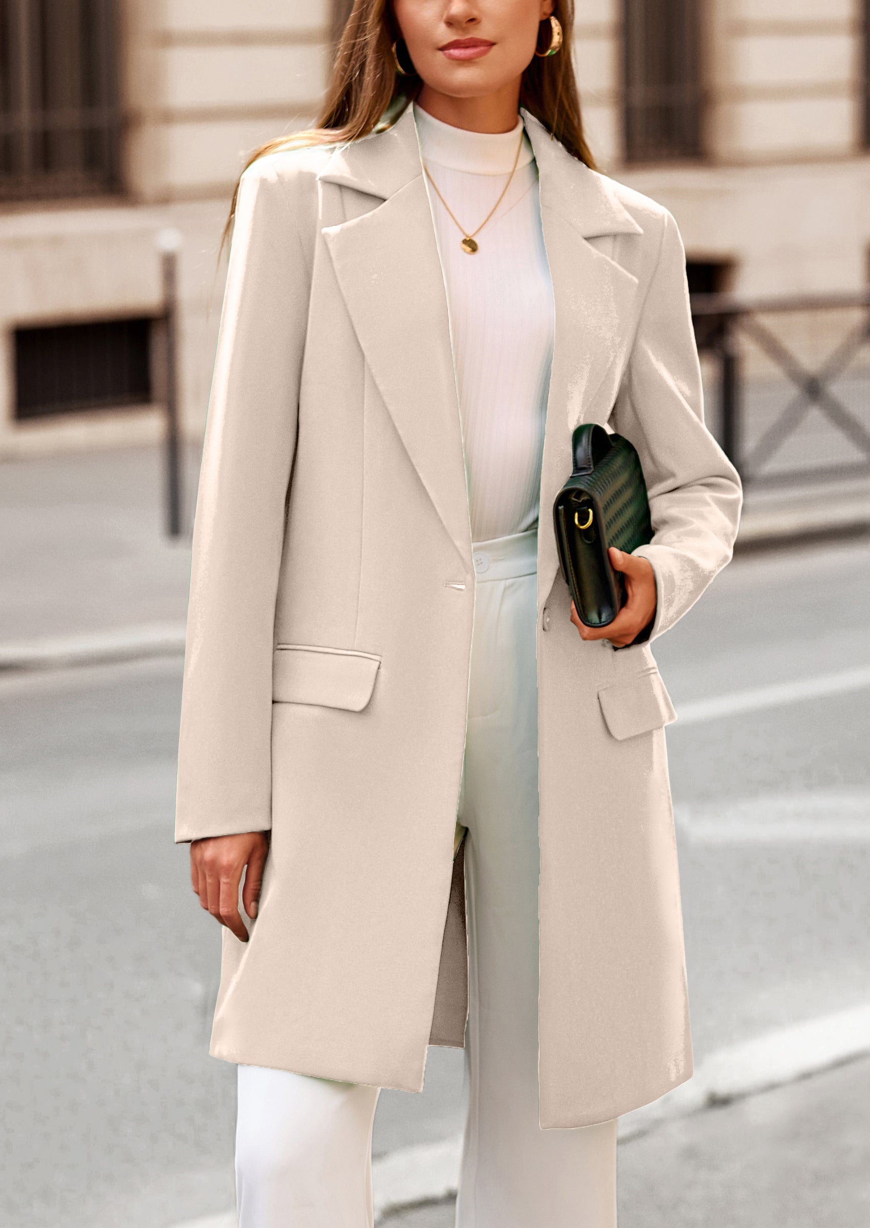 Chaqueta blazer larga
