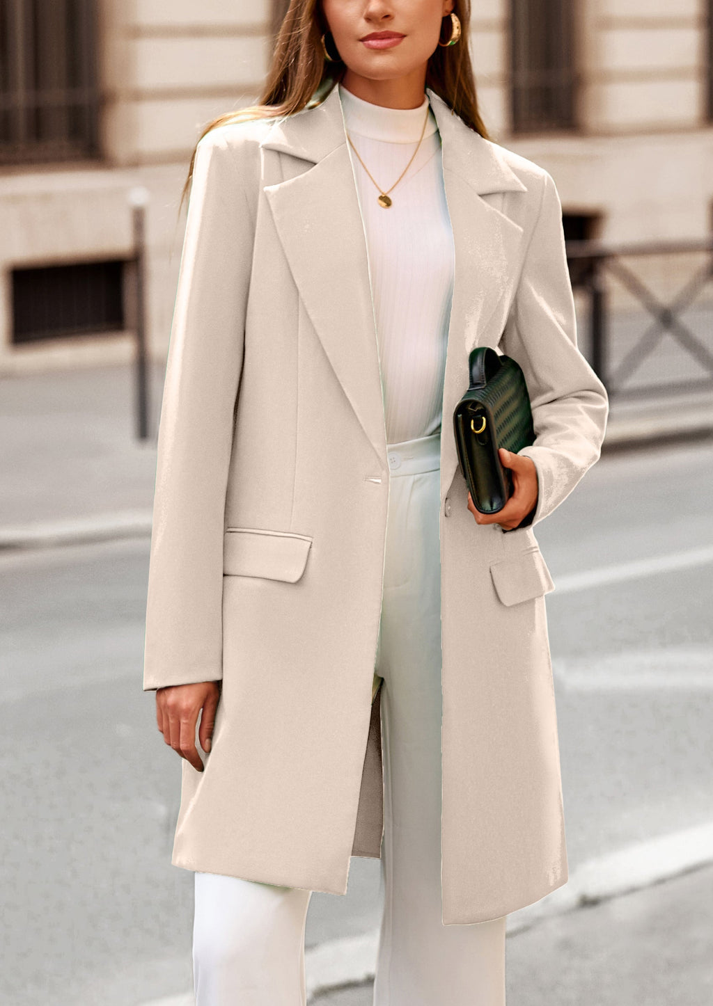 Chaqueta blazer larga