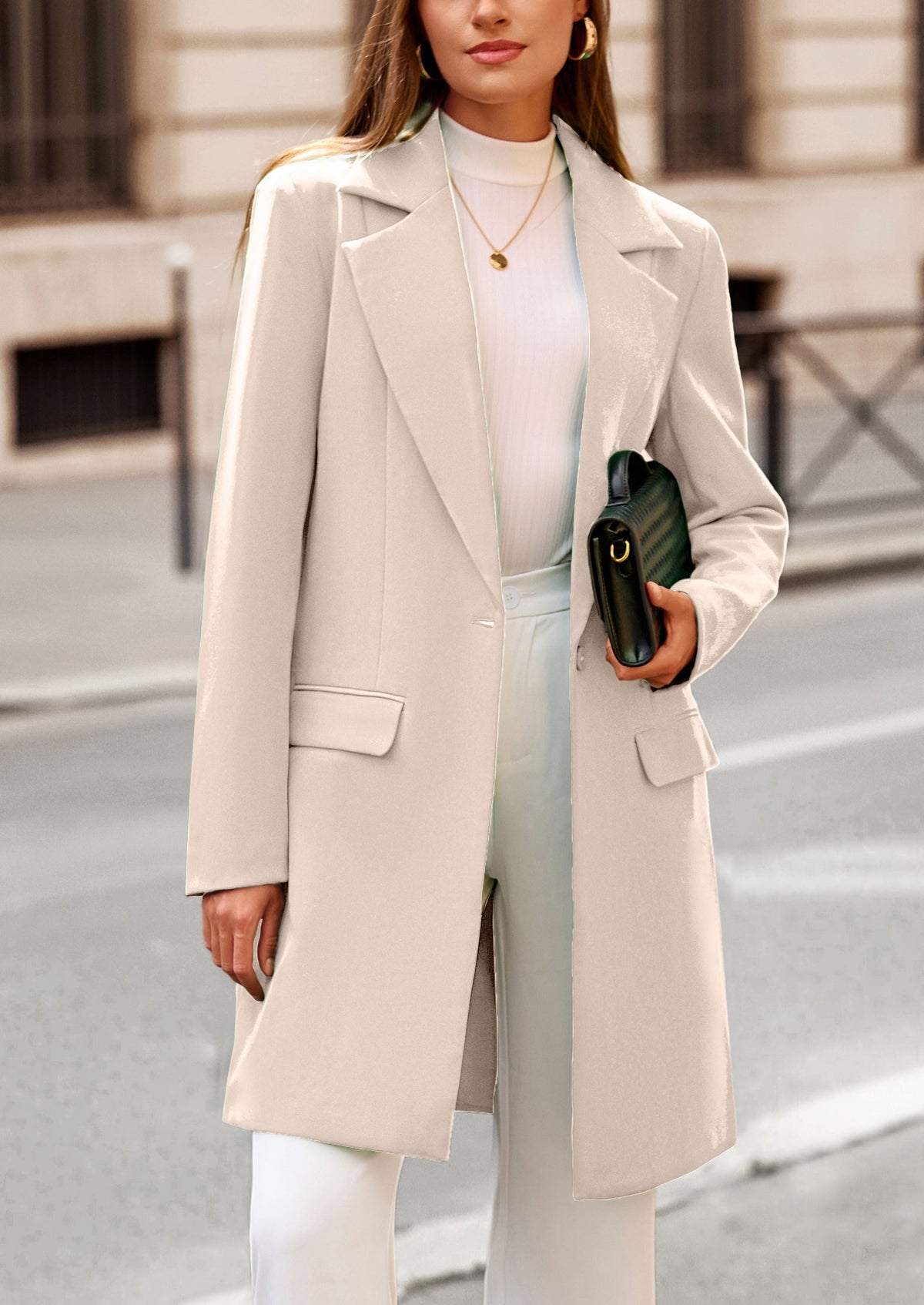 Chaqueta blazer larga