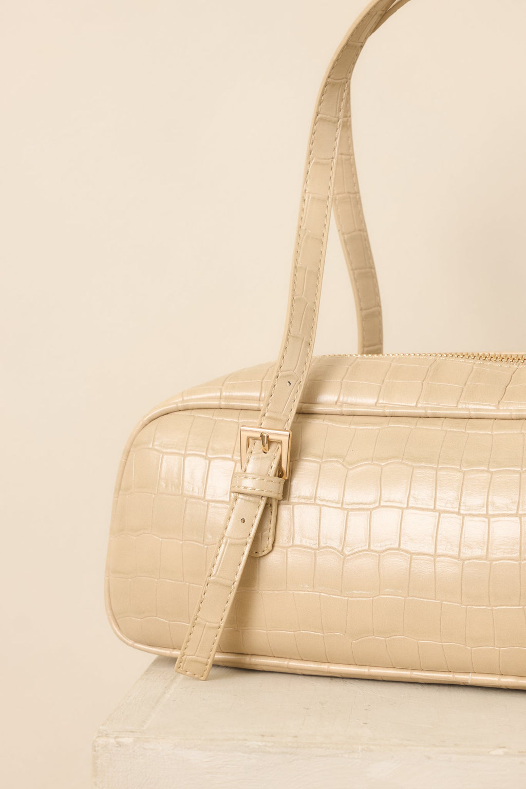 Bolso de mano elegante de cocodrilo