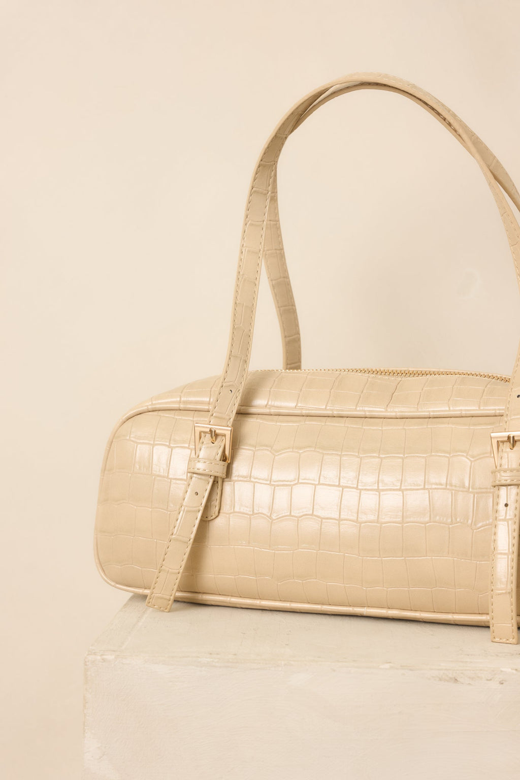 Bolso de mano elegante de cocodrilo