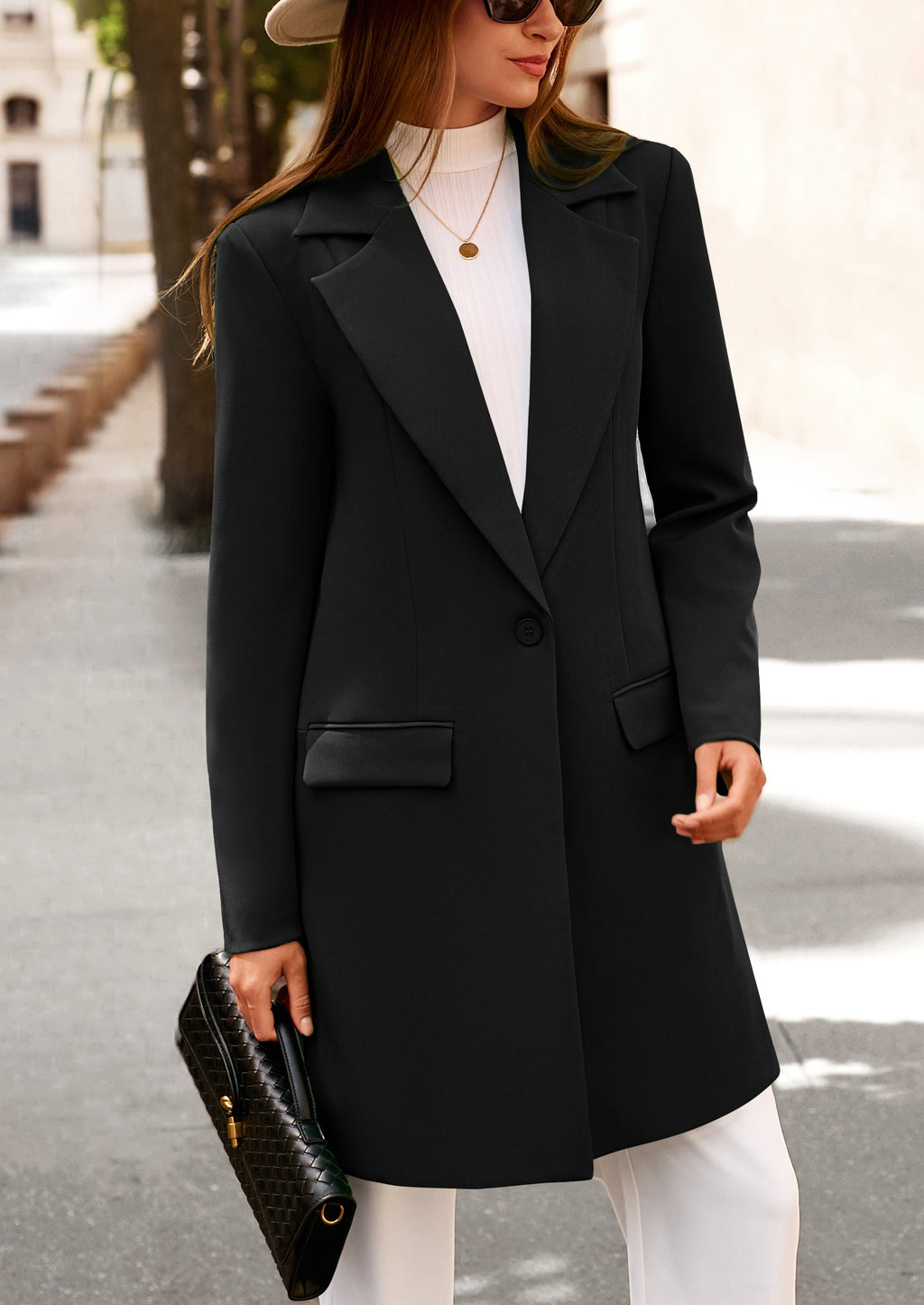Chaqueta blazer larga
