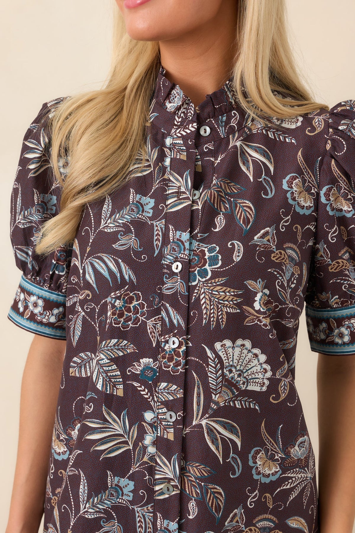 Vestidode algodón con estampado floral