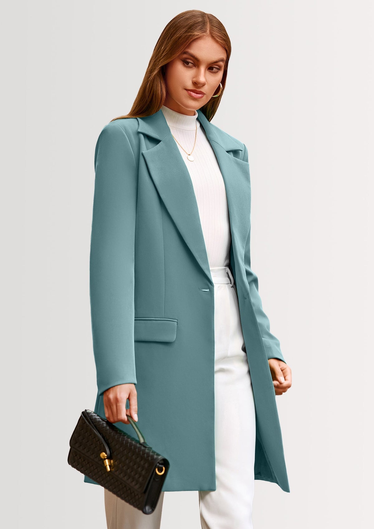 Chaqueta blazer larga
