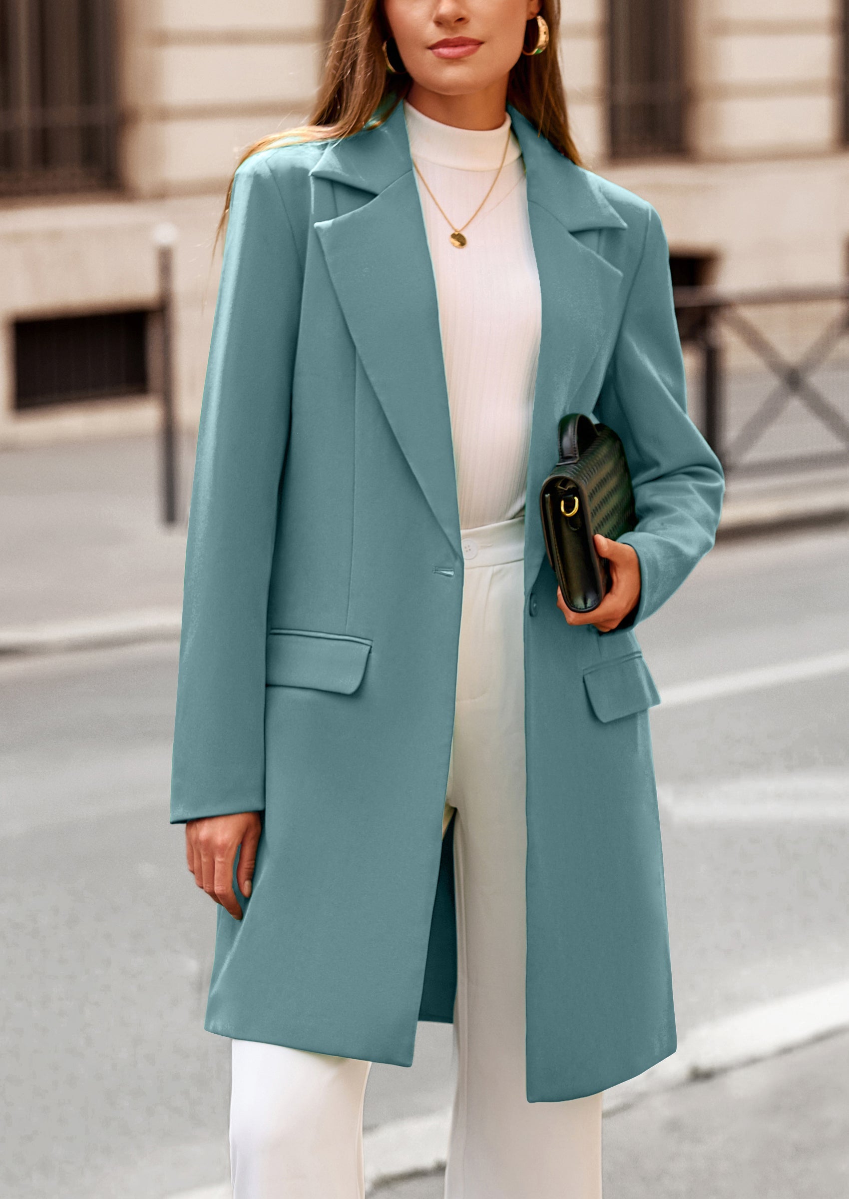 Chaqueta blazer larga