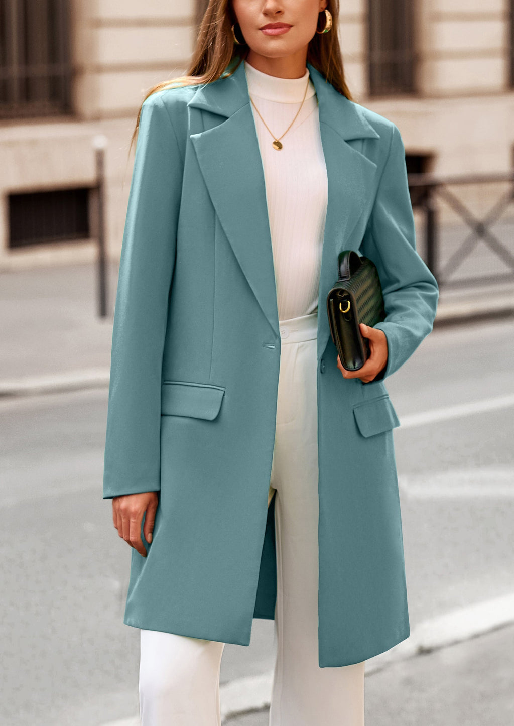 Chaqueta blazer larga