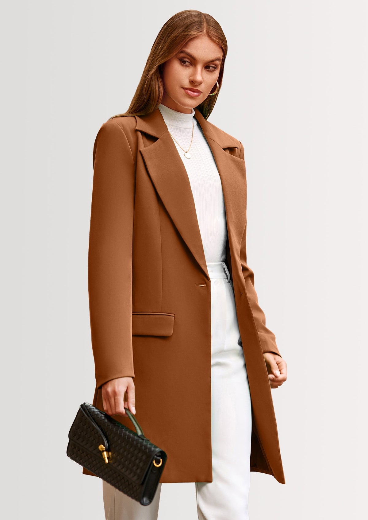 Chaqueta blazer larga