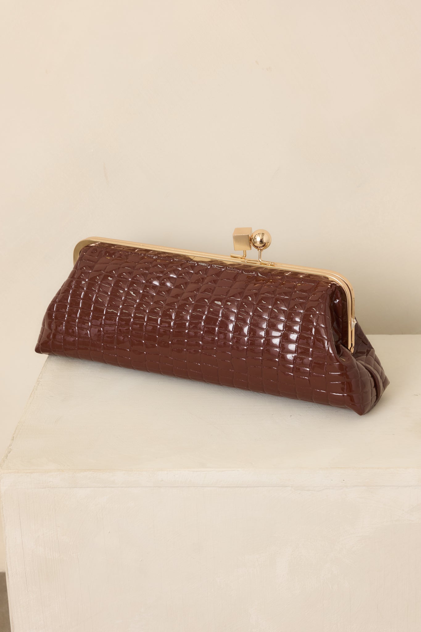 Bolso de mano chocolate