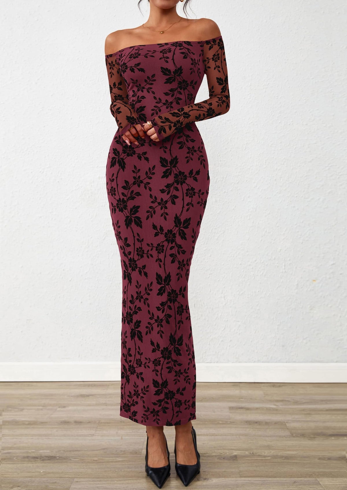Vestido largo floral