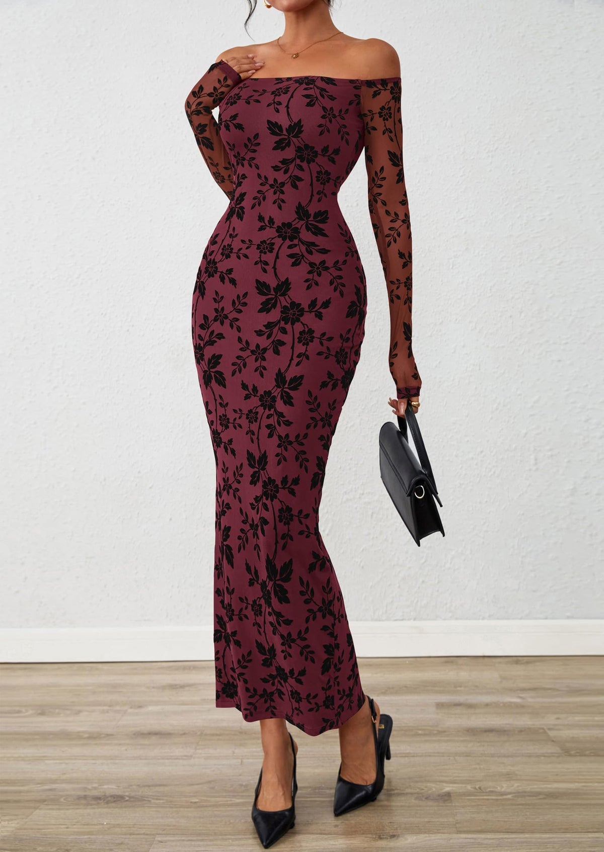 Vestido largo floral