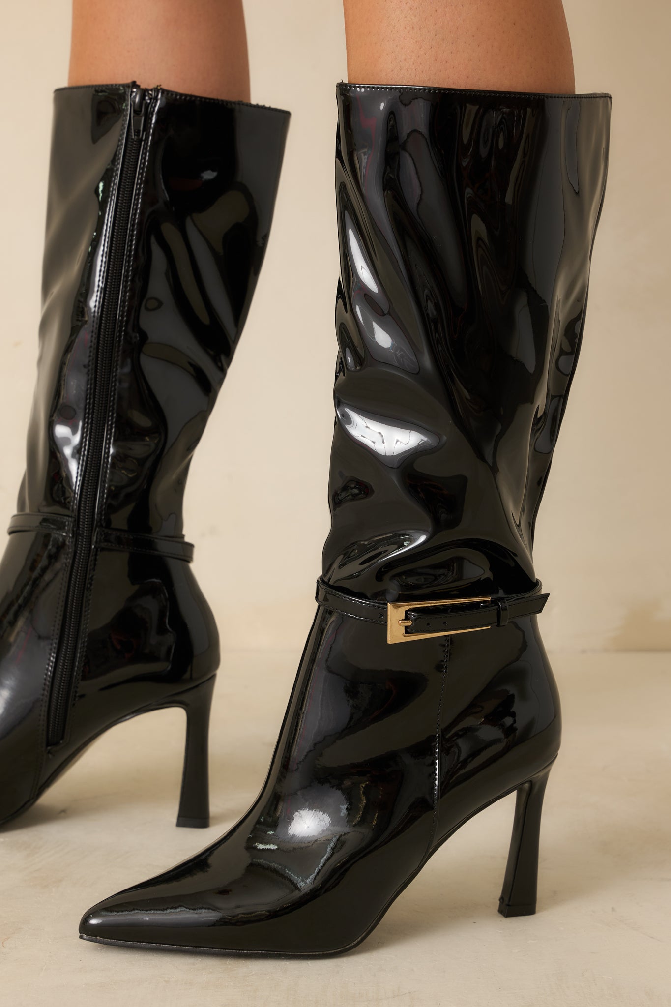Botas elegantes polipiel