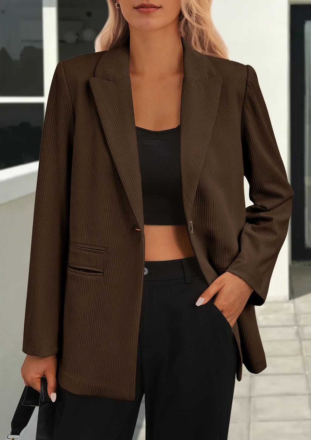 Blazer de pana de invierno