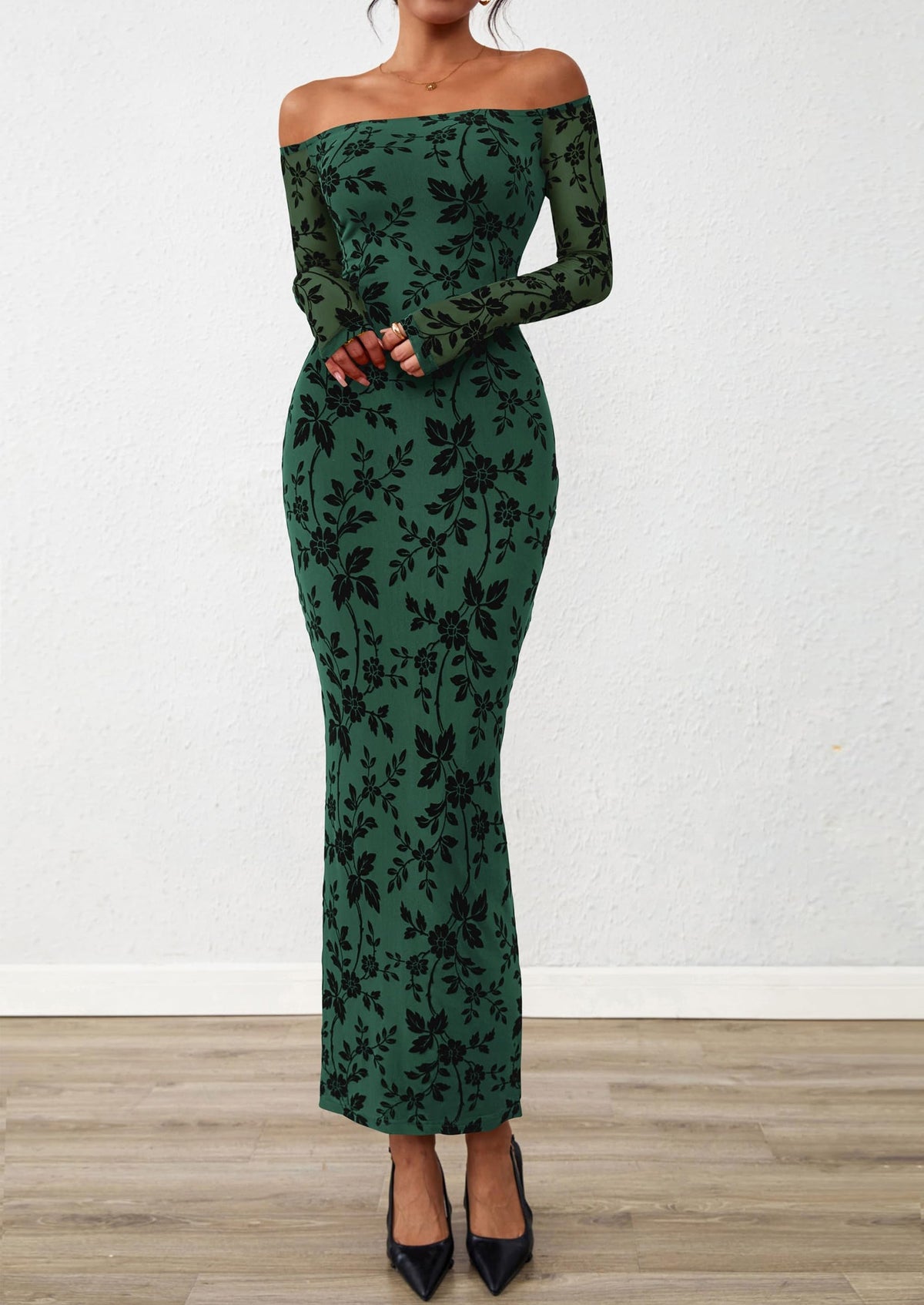 Vestido largo floral