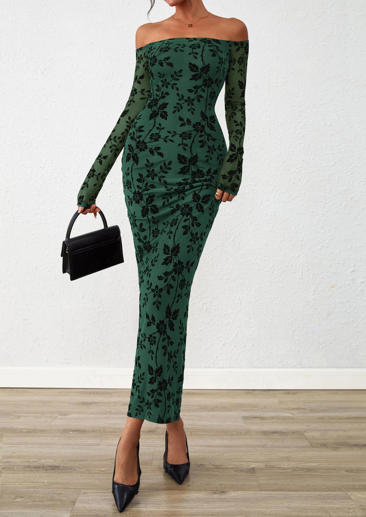 Vestido largo floral