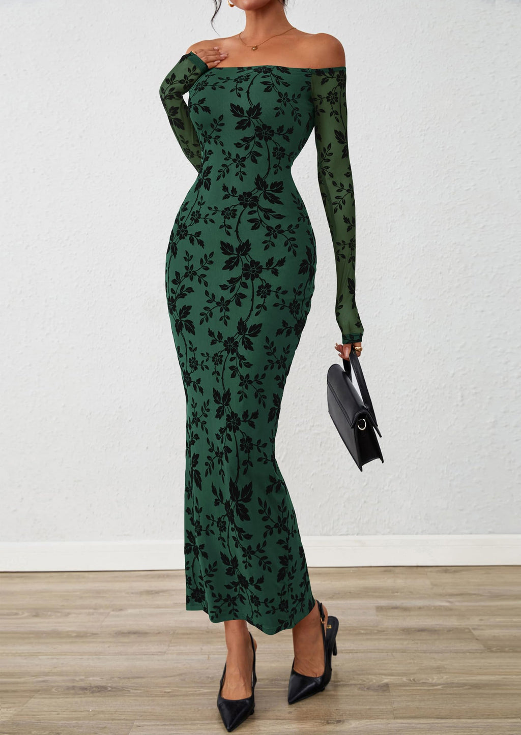 Vestido largo floral