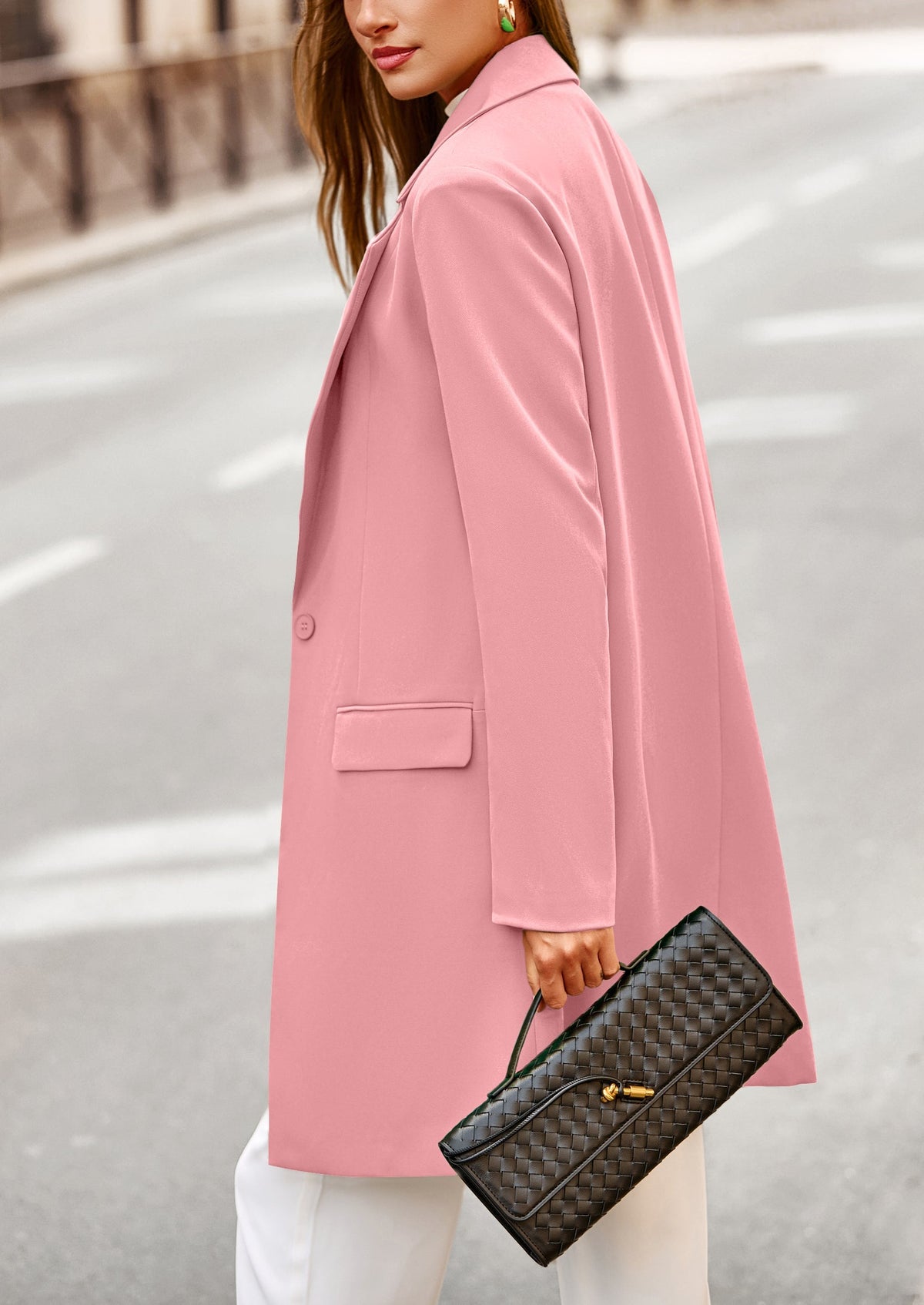 Chaqueta blazer larga