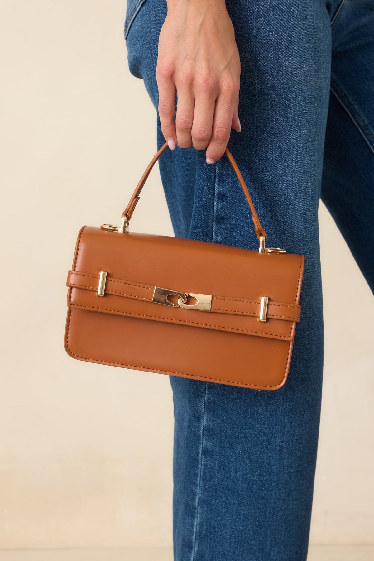 Bolso de mano Carry de cuero