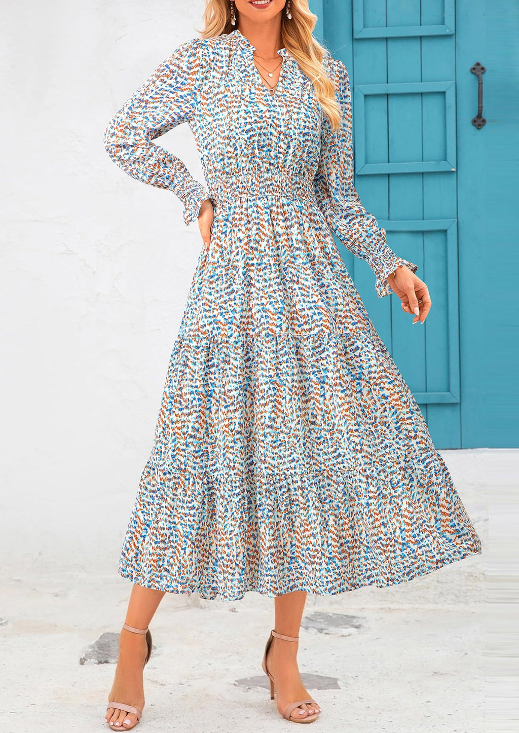 Vestido maxi floral