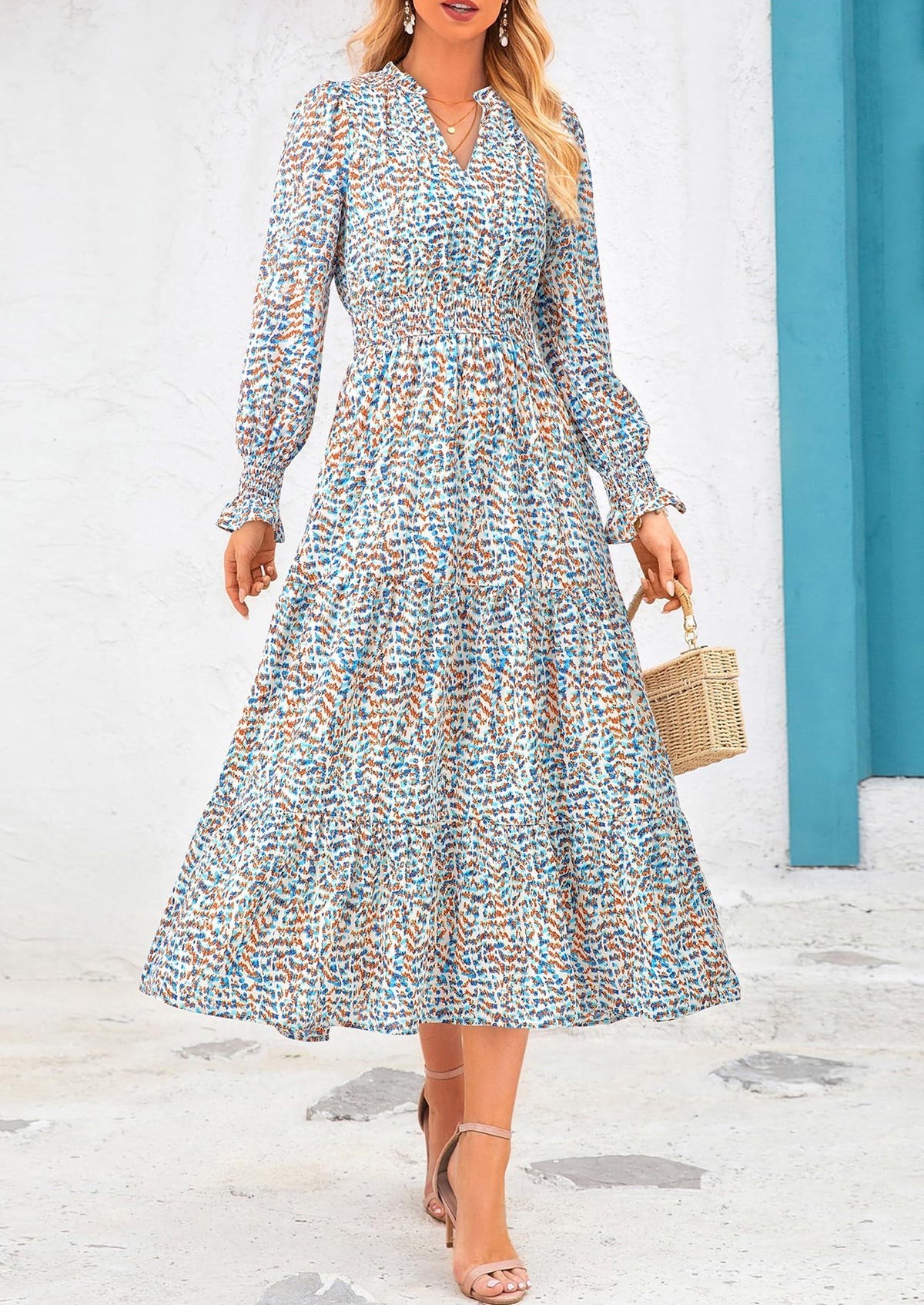 Vestido maxi floral