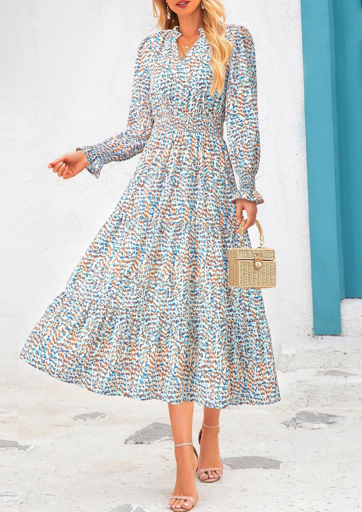 Vestido maxi floral