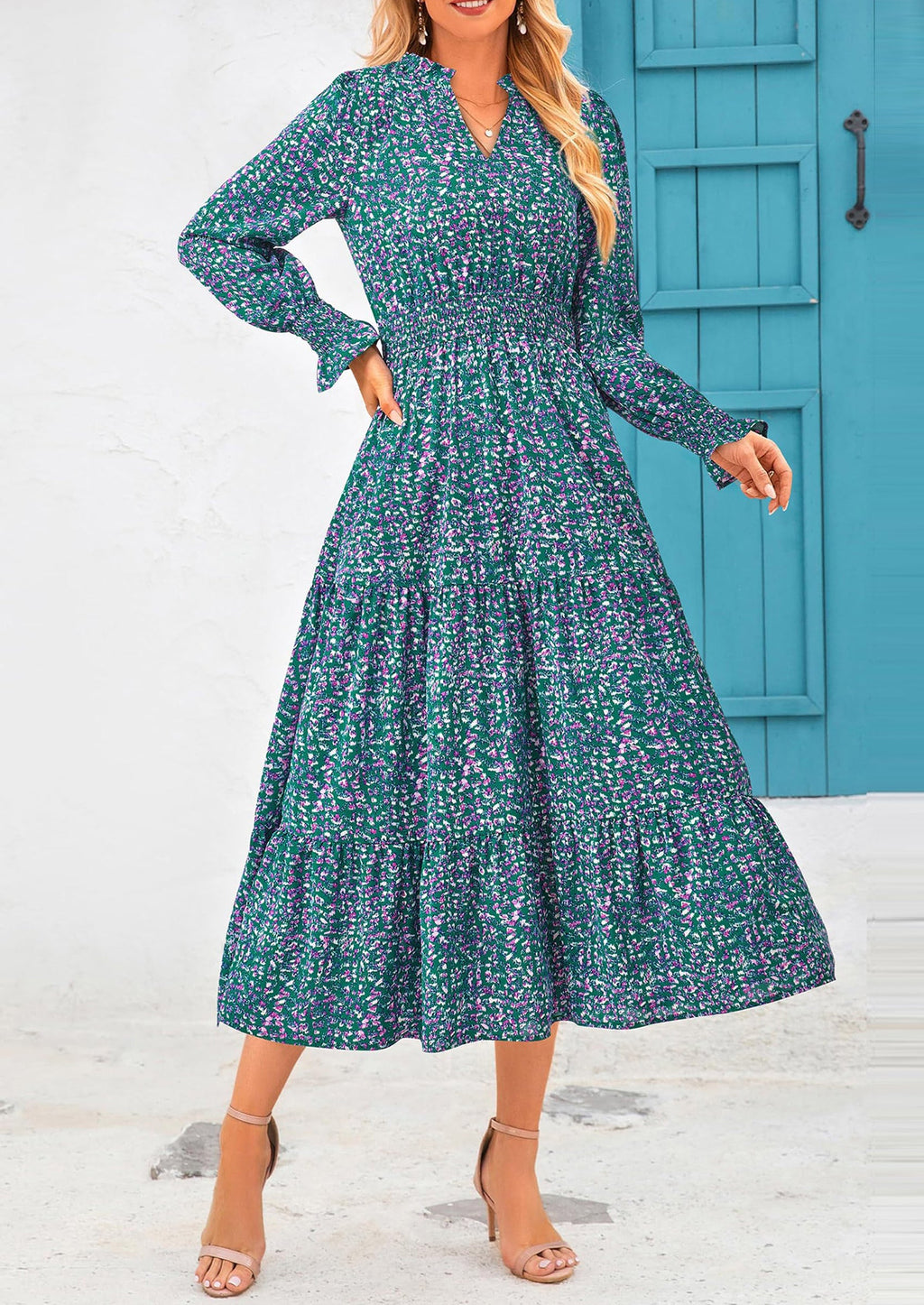 Vestido maxi floral