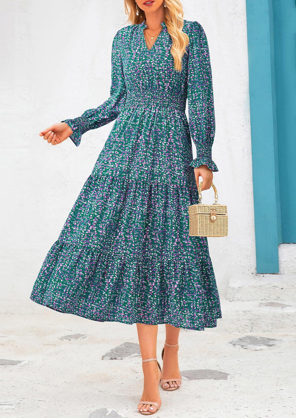 Vestido maxi floral