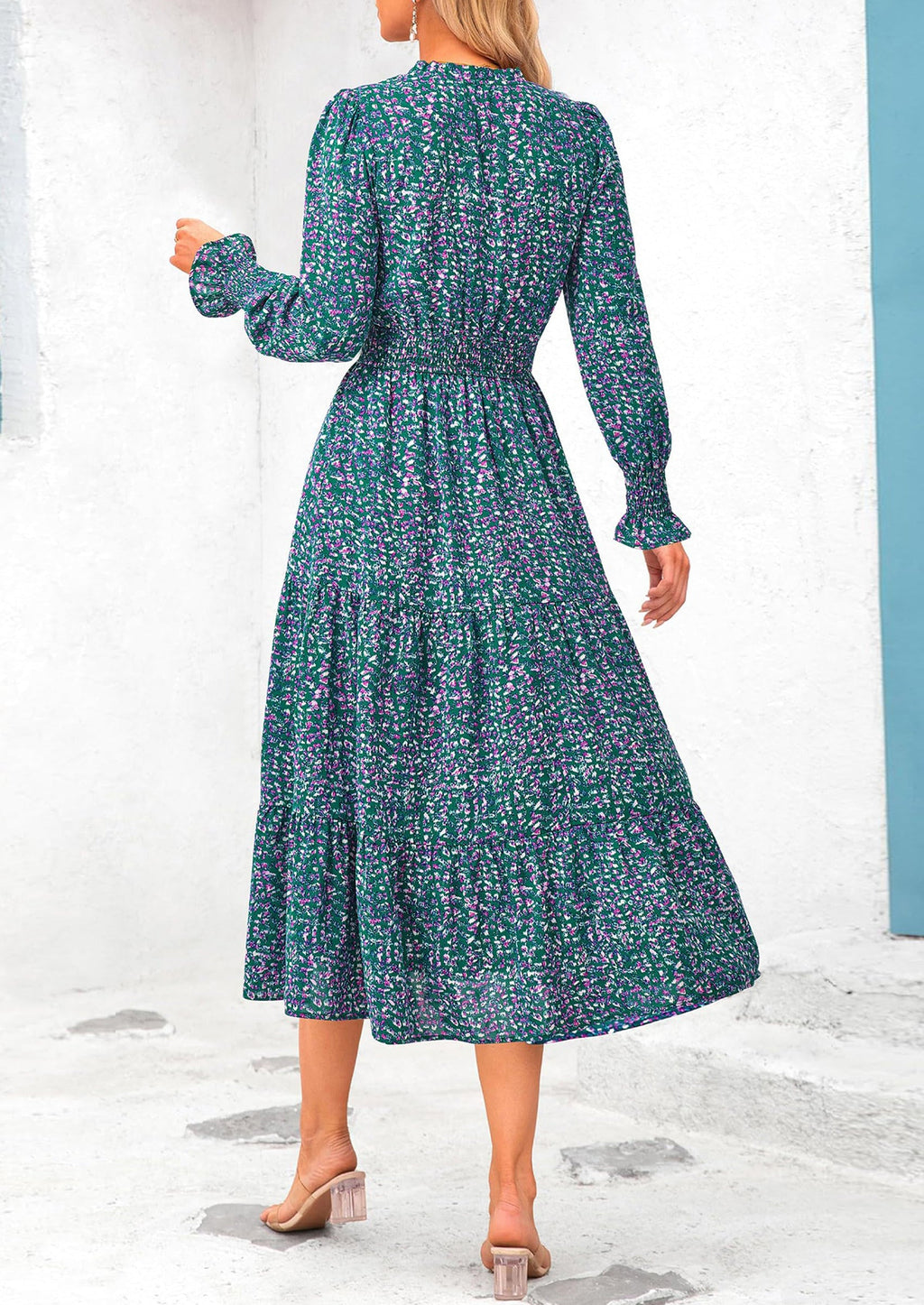 Vestido maxi floral