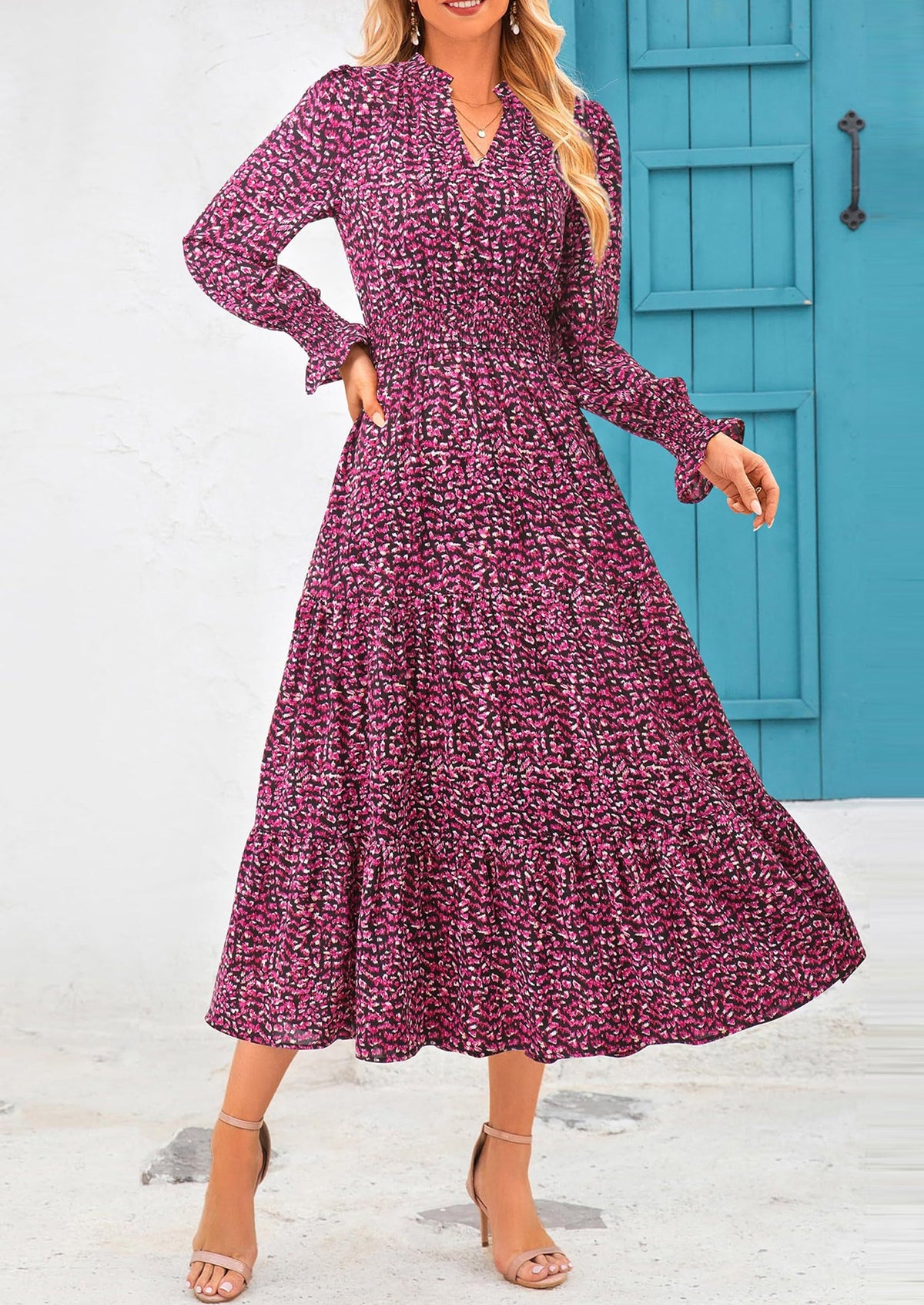 Vestido maxi floral