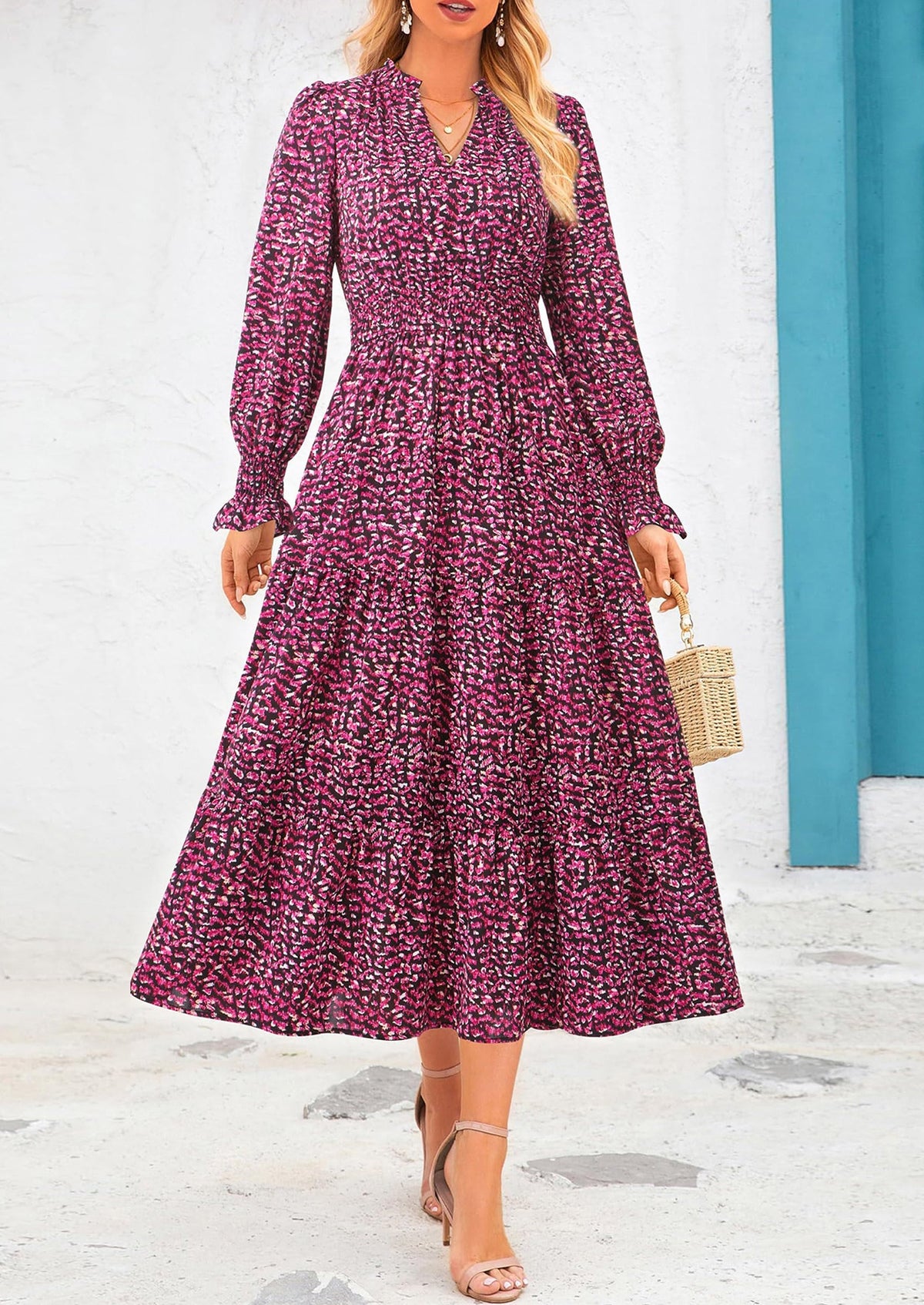 Vestido maxi floral