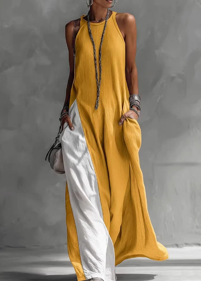 Vestido gris con bolsillos