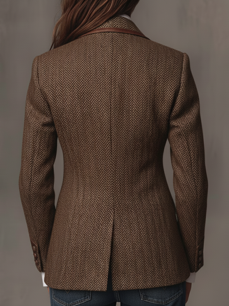Blazer estampado chevron