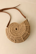 Bolso cruzado Nautilus tejido en dorado