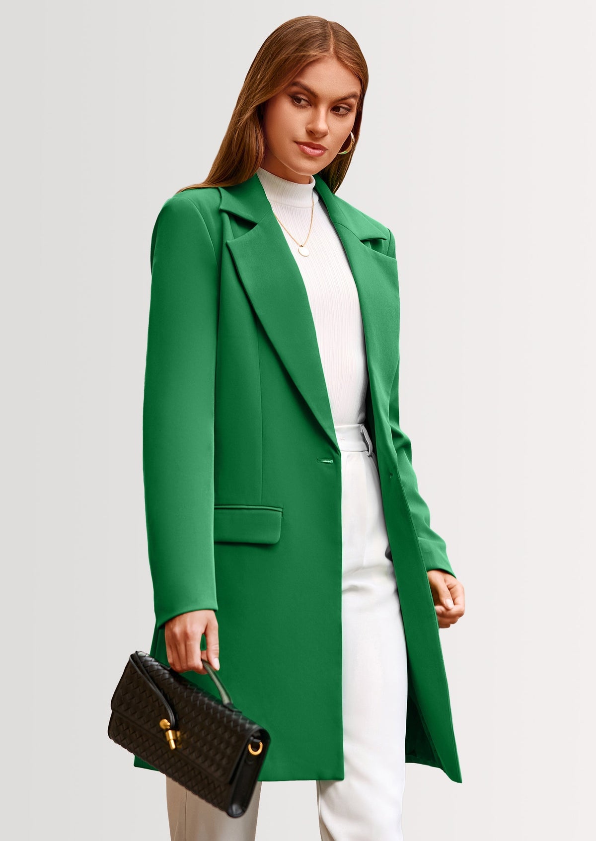 Chaqueta blazer larga