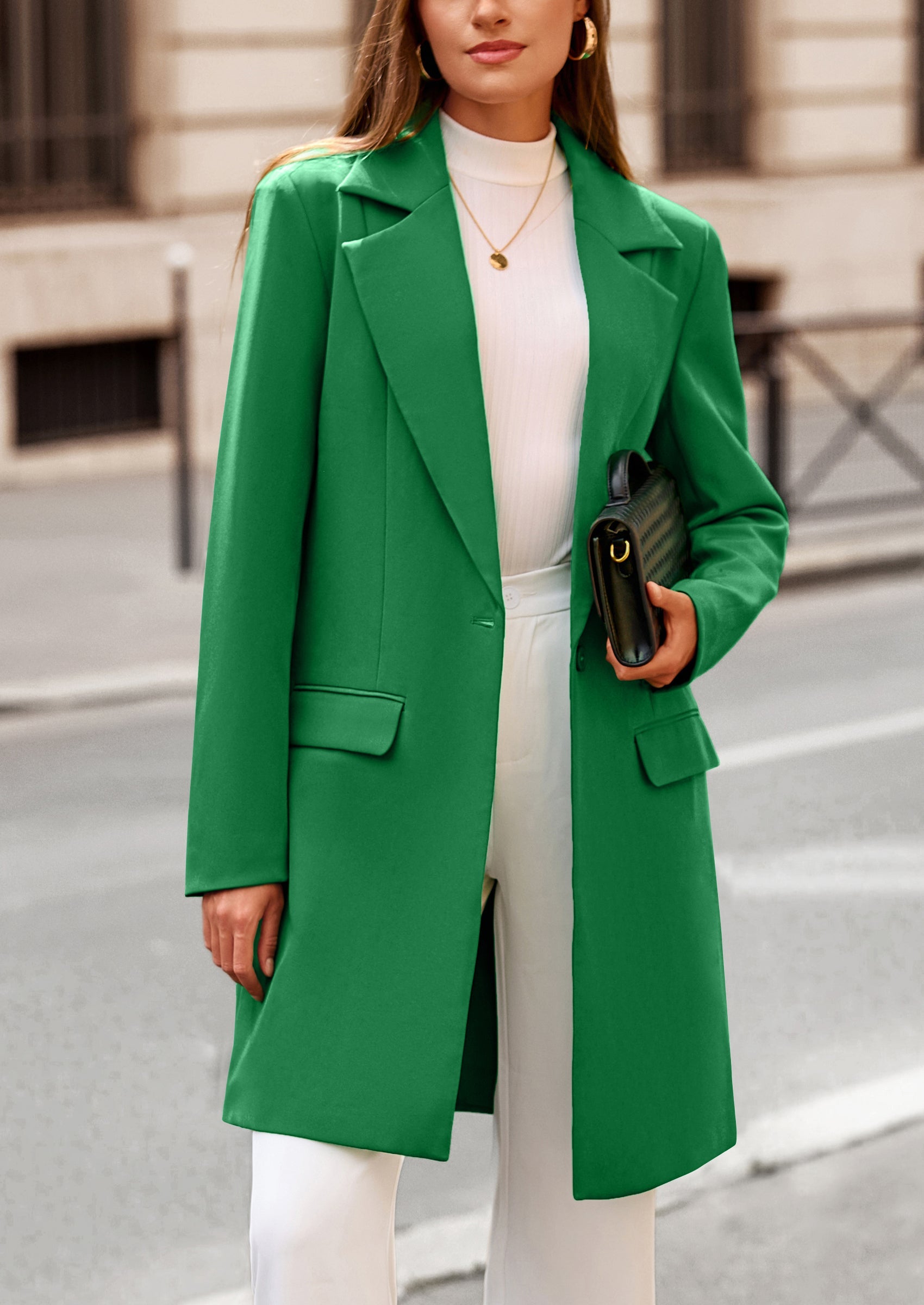 Chaqueta blazer larga