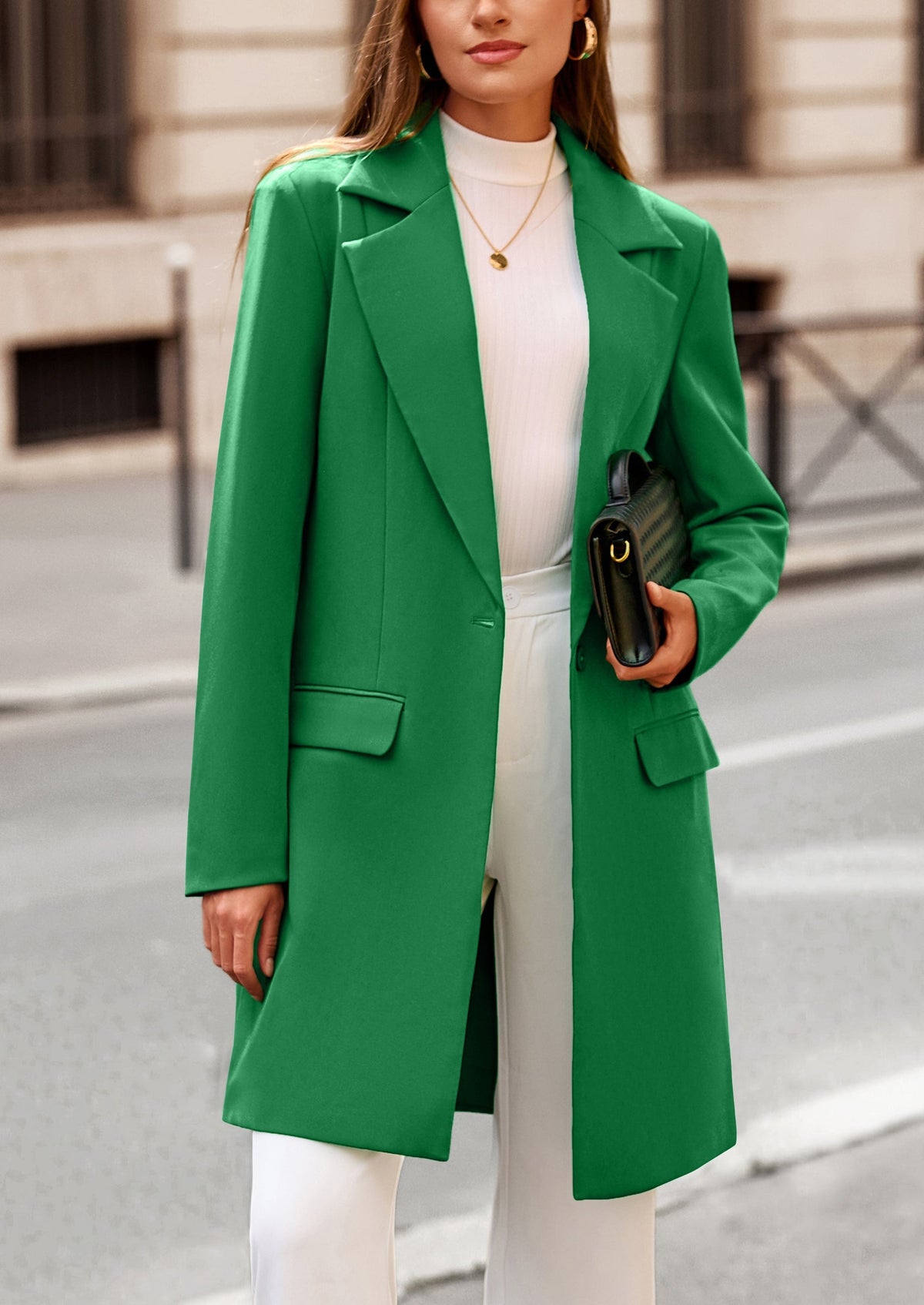 Chaqueta blazer larga