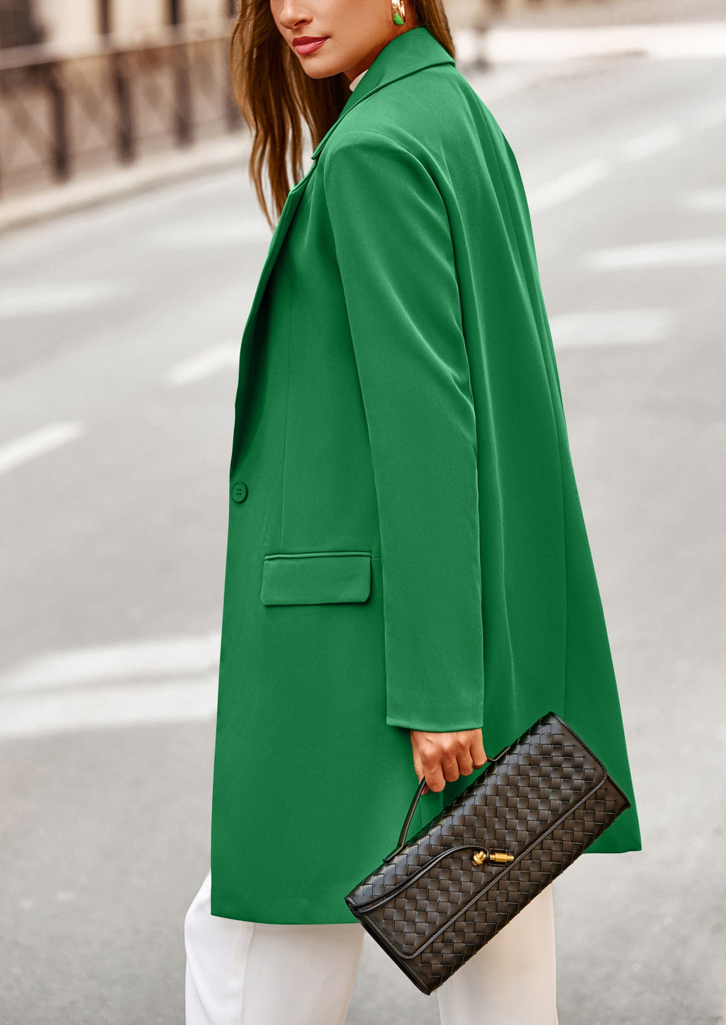 Chaqueta blazer larga