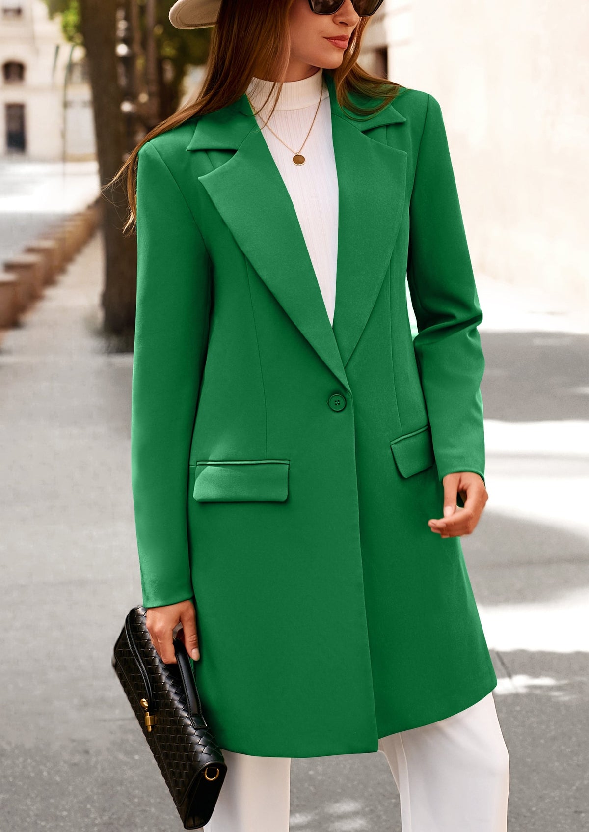 Chaqueta blazer larga