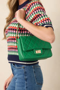 Bolso de mano verde elegante