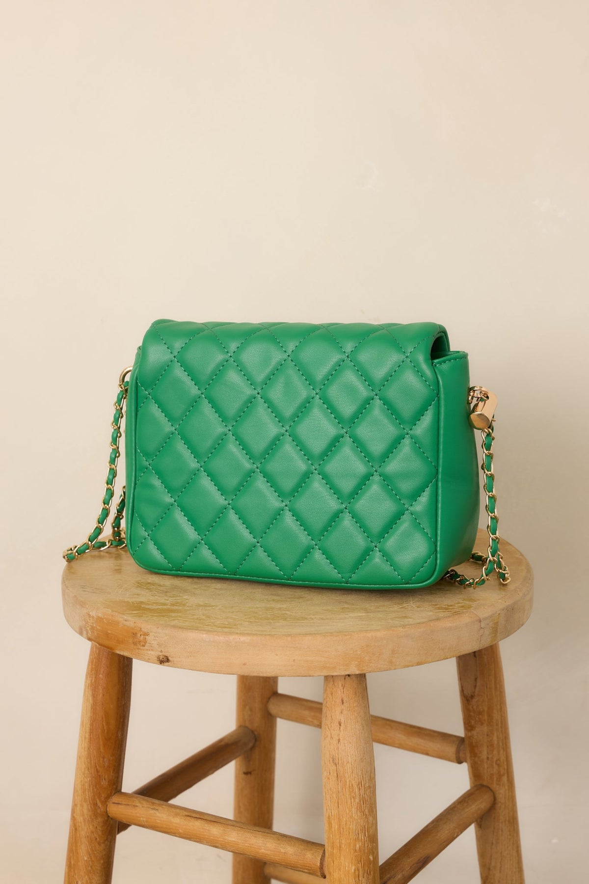 Bolso de mano verde elegante