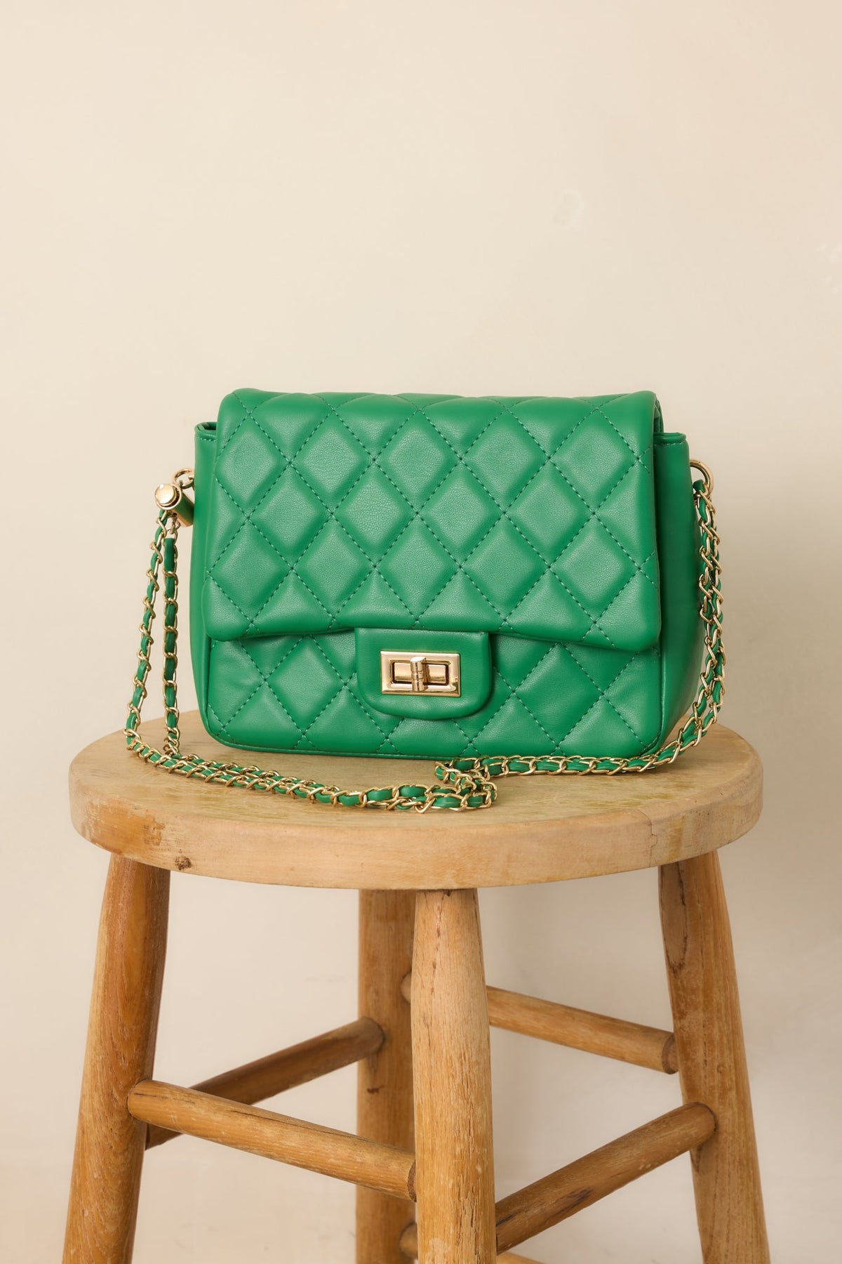Bolso de mano verde elegante