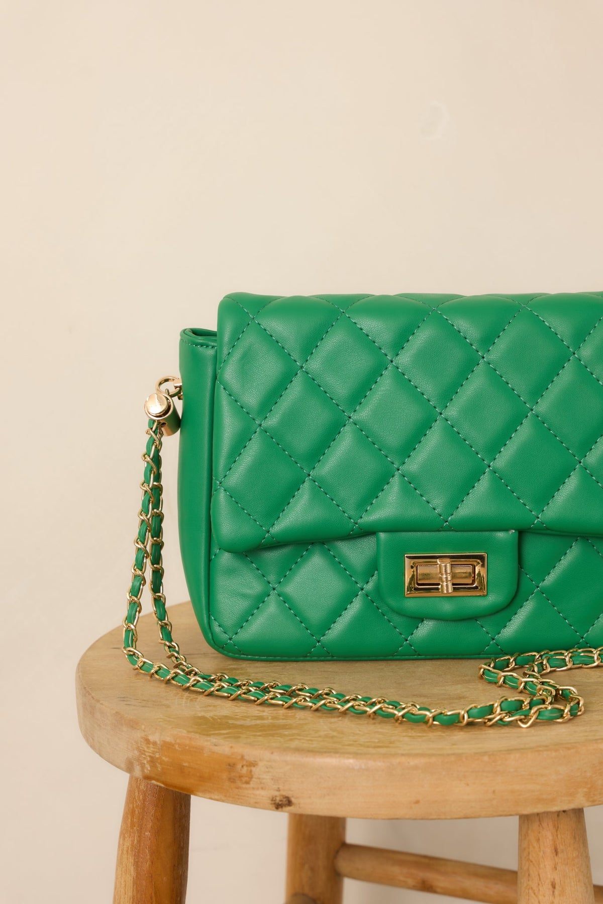 Bolso de mano verde elegante