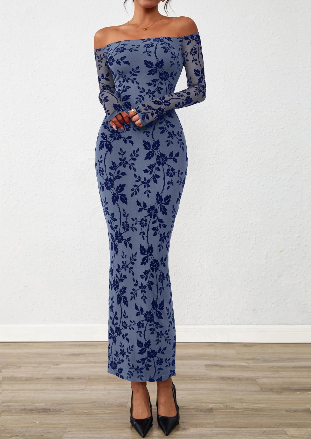 Vestido largo floral