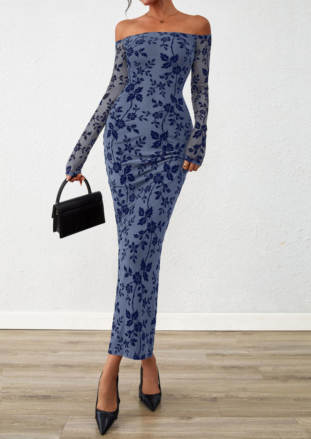 Vestido largo floral