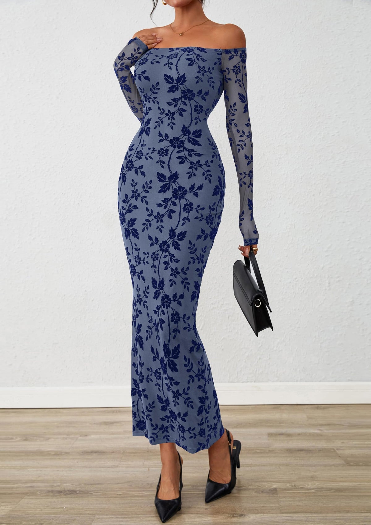Vestido largo floral