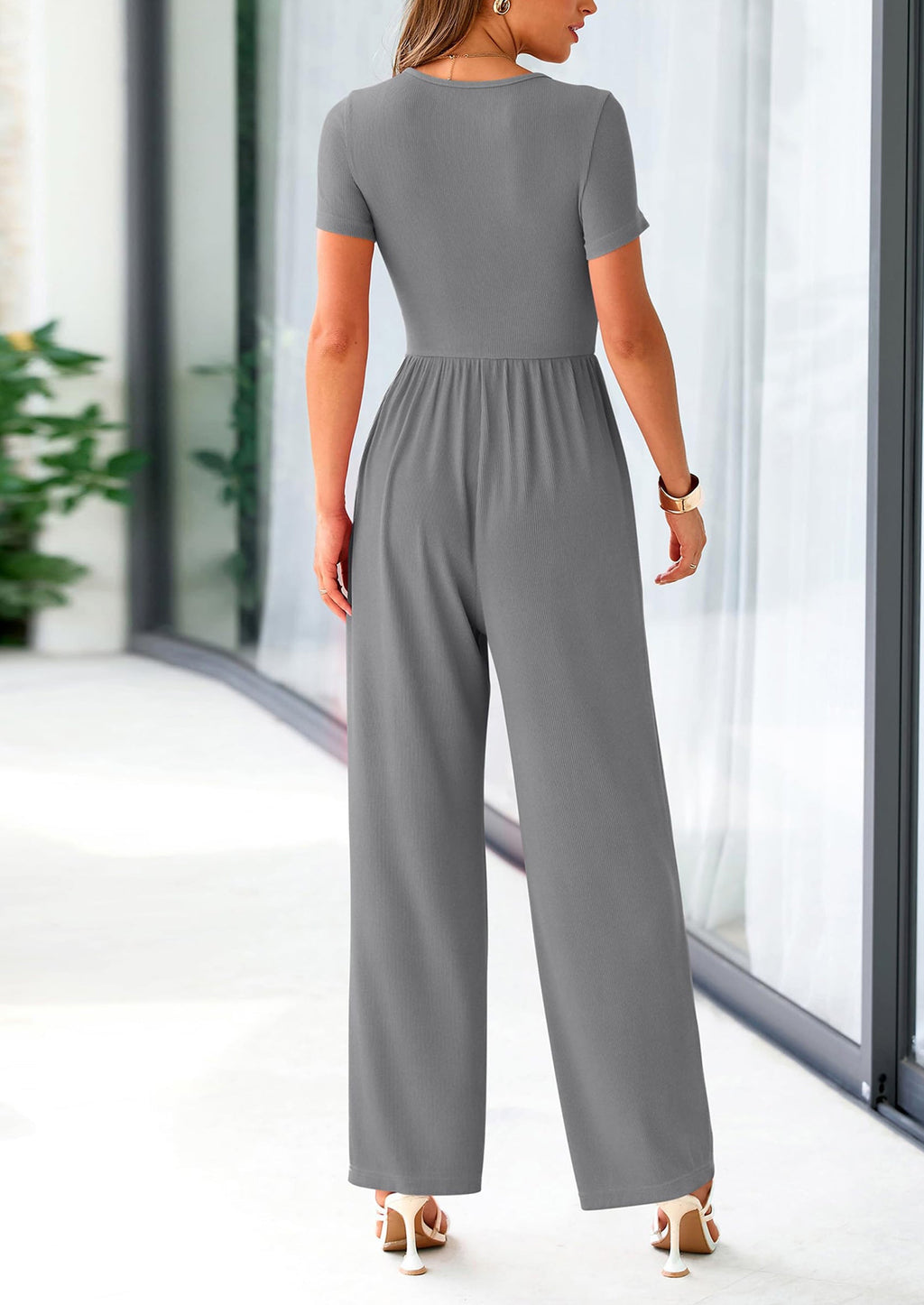 Mono de pierna ancha para mujer