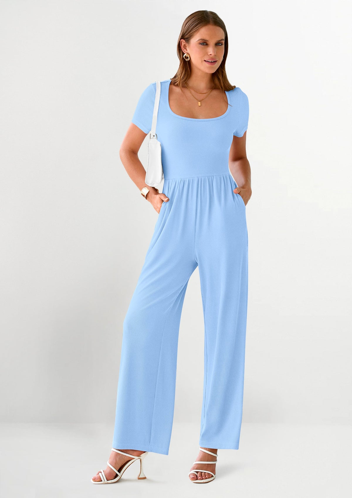 Mono de pierna ancha para mujer